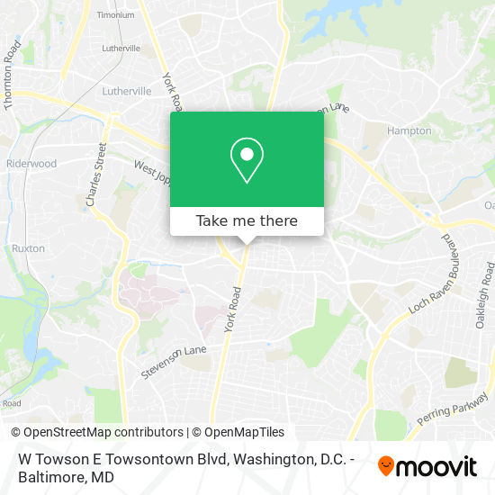 Mapa de W Towson E Towsontown Blvd