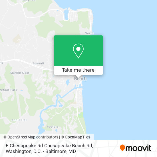 Mapa de E Chesapeake Rd Chesapeake Beach Rd