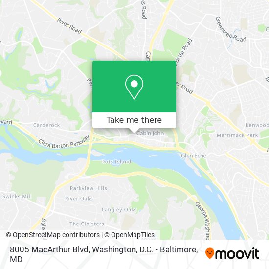 8005 MacArthur Blvd map