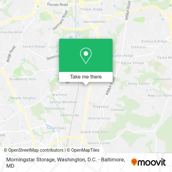 Morningstar Storage map
