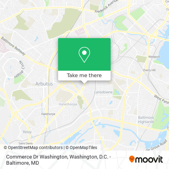 Mapa de Commerce Dr Washington