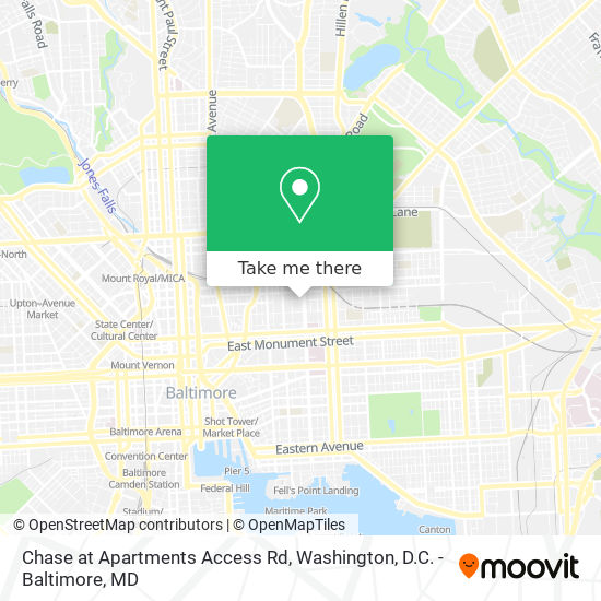 Mapa de Chase at Apartments Access Rd