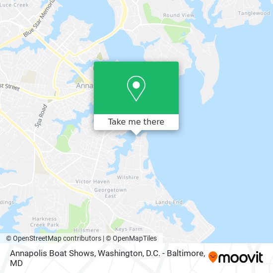 Mapa de Annapolis Boat Shows