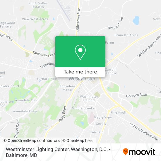 Mapa de Westminster Lighting Center