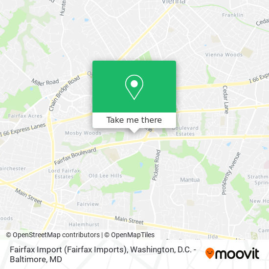 Fairfax Import (Fairfax Imports) map