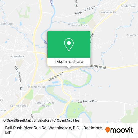 Mapa de Bull Rush River Run Rd