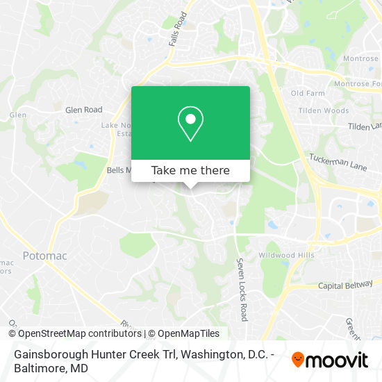 Gainsborough Hunter Creek Trl map