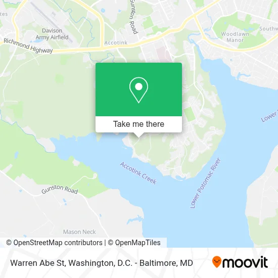 Warren Abe St, Fort Belvoir, VA 22060 map