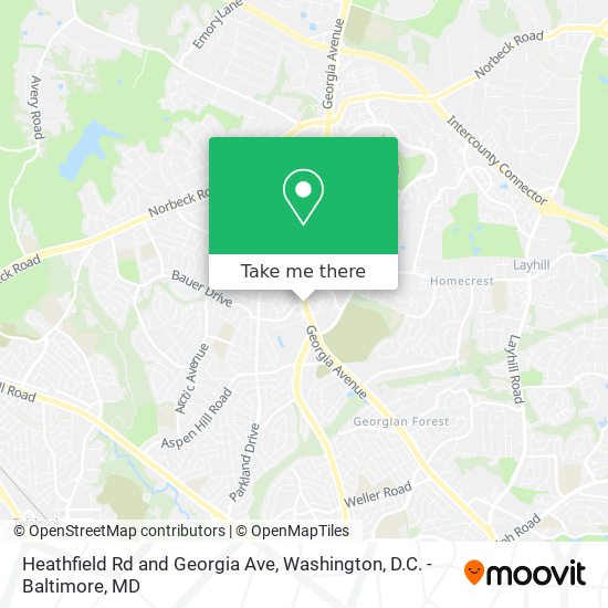 Mapa de Heathfield Rd and Georgia Ave
