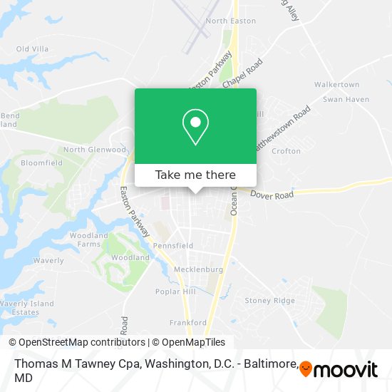 Thomas M Tawney Cpa map