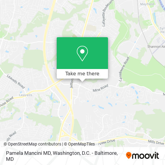 Pamela Mancini MD map