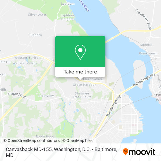 Canvasback MD-155 map