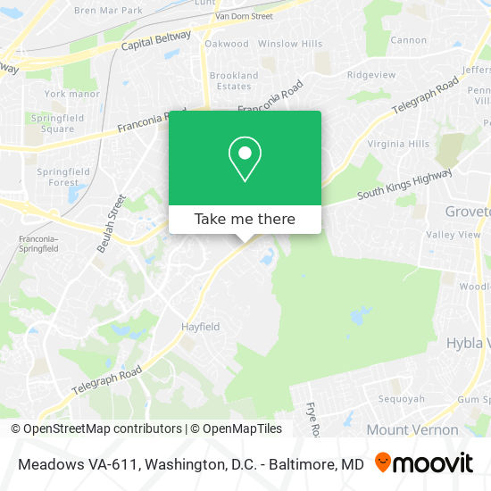 Mapa de Meadows VA-611