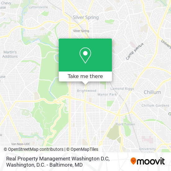 Real Property Management Washington D.C map