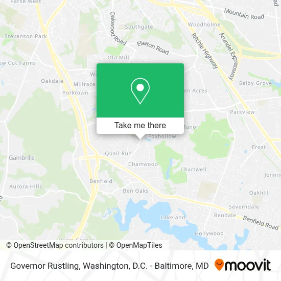 Governor Rustling, Millersville, MD 21108 map