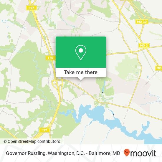 Mapa de Governor Rustling, Millersville, MD 21108