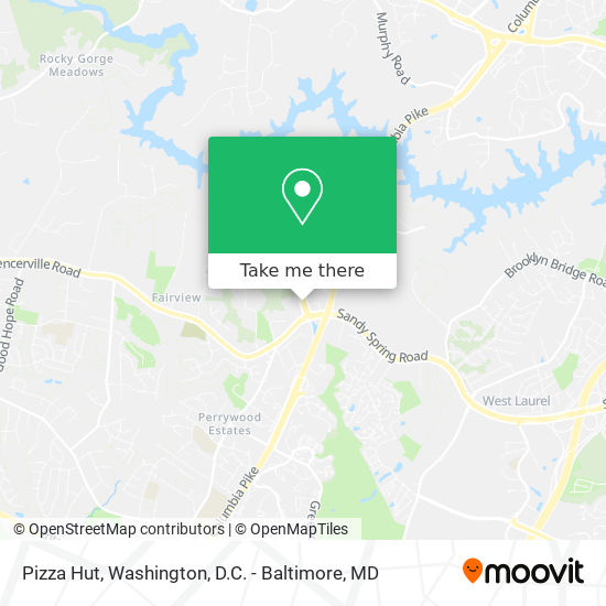 Pizza Hut map