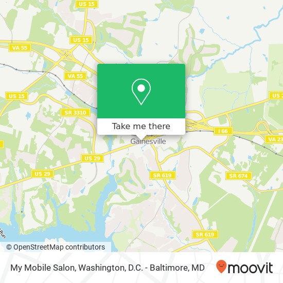 My Mobile Salon map