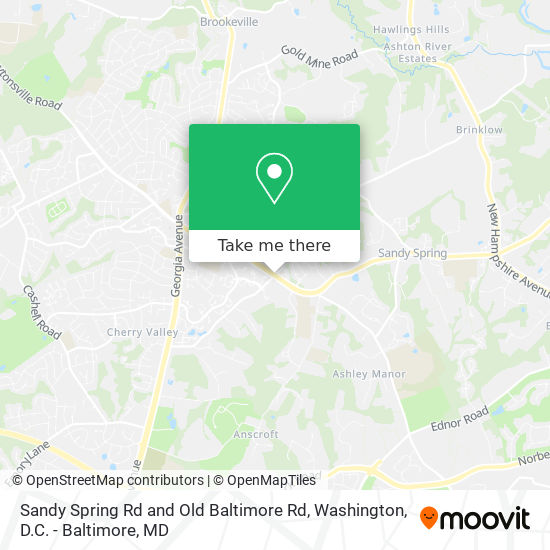 Mapa de Sandy Spring Rd and Old Baltimore Rd