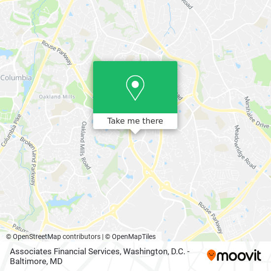 Associates Financial Services map