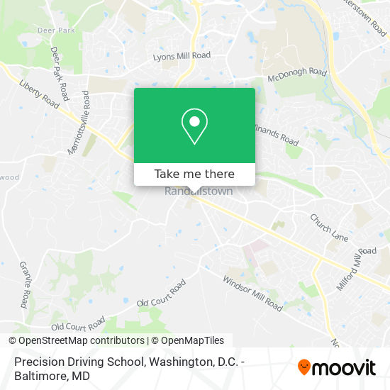 Mapa de Precision Driving School