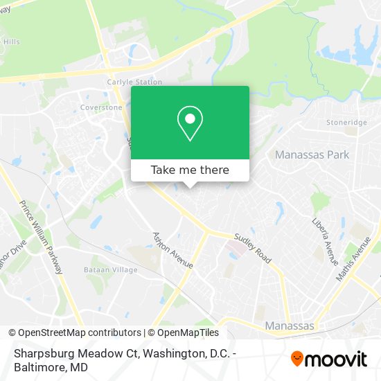 Mapa de Sharpsburg Meadow Ct