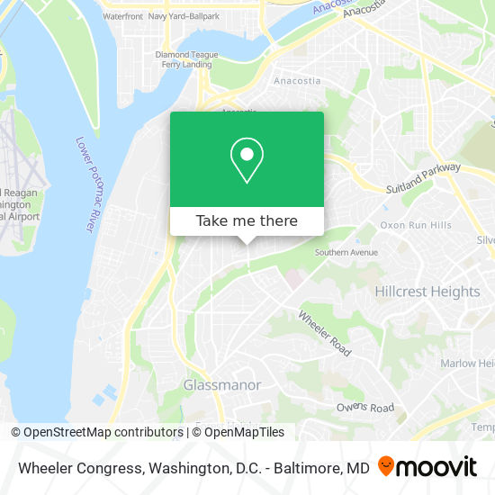 Mapa de Wheeler Congress