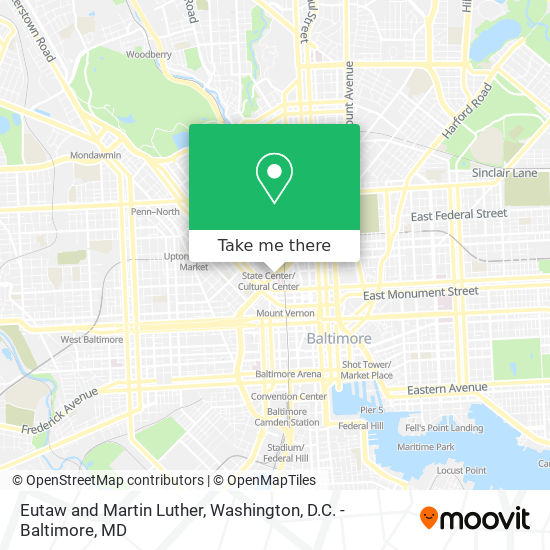 Eutaw and Martin Luther map