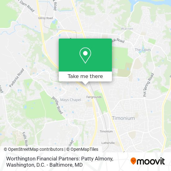 Mapa de Worthington Financial Partners: Patty Almony
