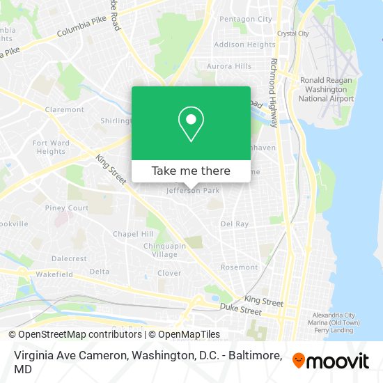 Mapa de Virginia Ave Cameron