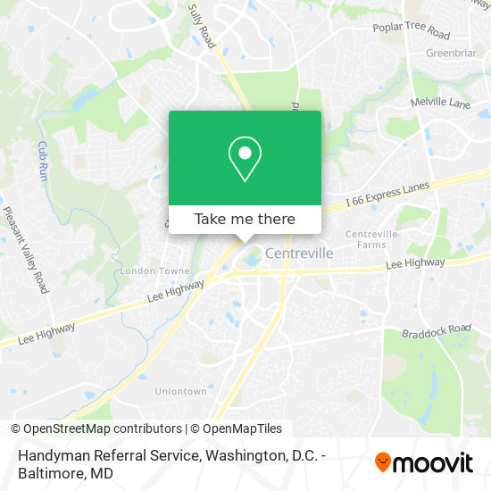 Mapa de Handyman Referral Service