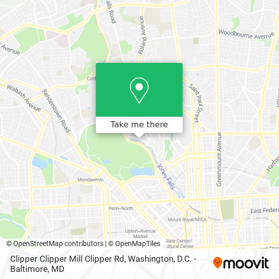 Clipper Clipper Mill Clipper Rd map