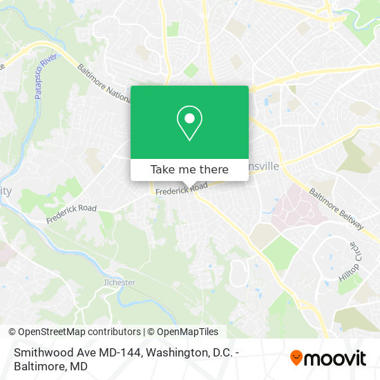 Mapa de Smithwood Ave MD-144