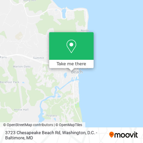 Mapa de 3723 Chesapeake Beach Rd