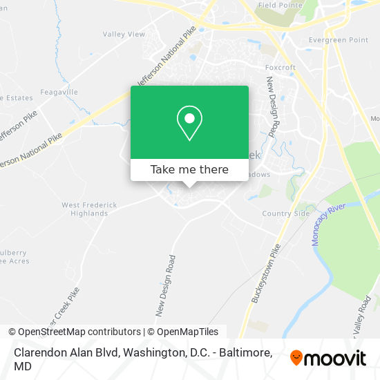 Clarendon Alan Blvd map