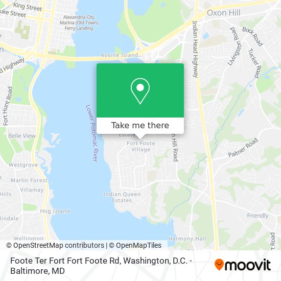 Foote Ter Fort Fort Foote Rd map
