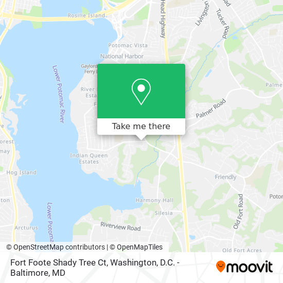 Fort Foote Shady Tree Ct map