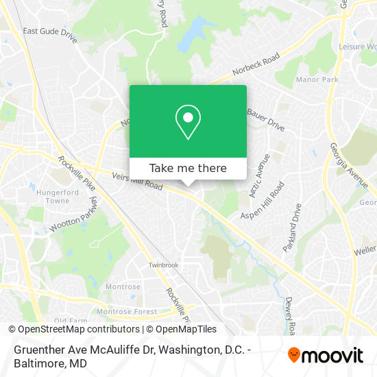 Gruenther Ave McAuliffe Dr map