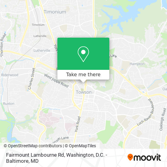 Mapa de Fairmount Lambourne Rd