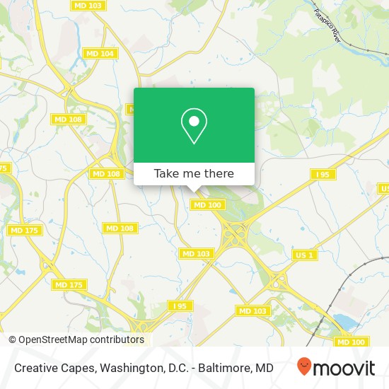 Mapa de Creative Capes, 6448 Coxwold Dr
