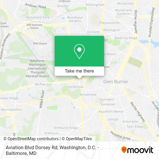 Aviation Blvd Dorsey Rd map