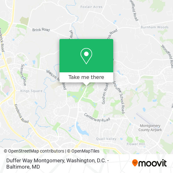 Mapa de Duffer Way Montgomery