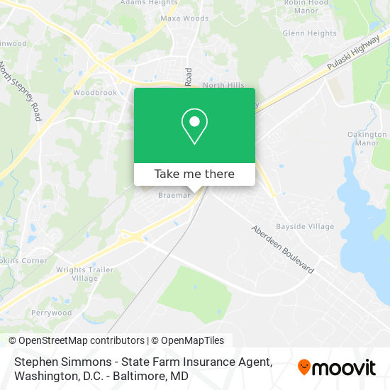 Stephen Simmons - State Farm Insurance Agent map