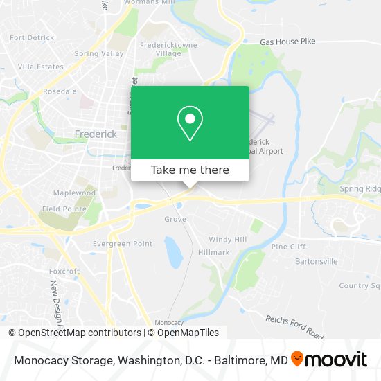 Mapa de Monocacy Storage