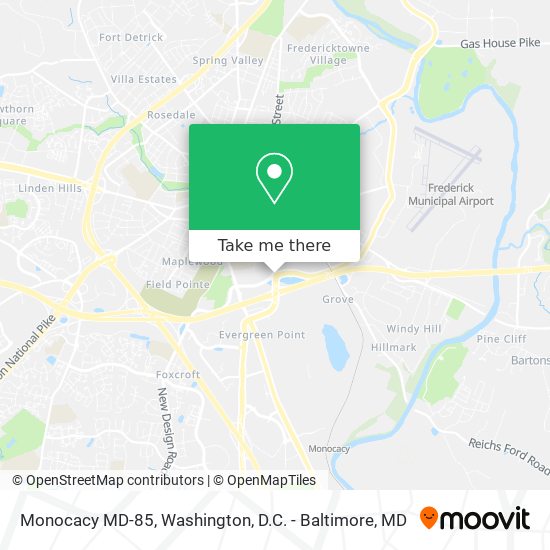 Monocacy MD-85 map