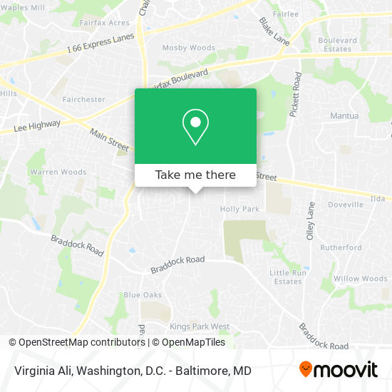 Virginia Ali map