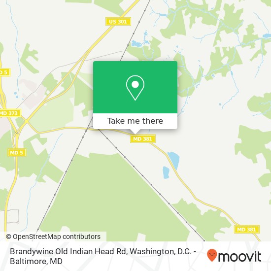 Brandywine Old Indian Head Rd, Brandywine, MD 20613 map