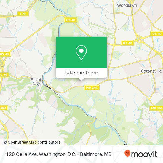 120 Oella Ave, Catonsville, MD 21228 map