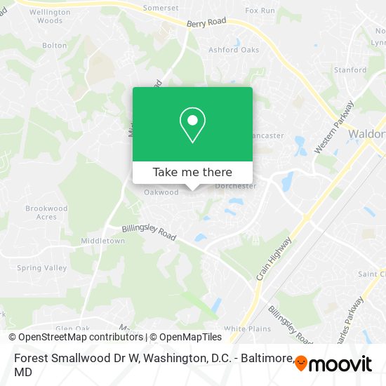 Mapa de Forest Smallwood Dr W