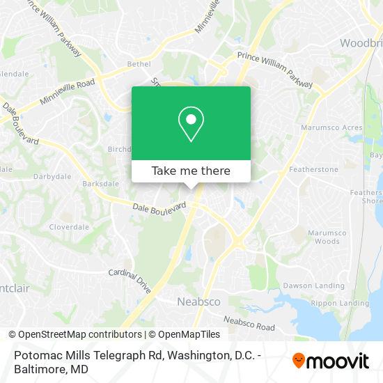Mapa de Potomac Mills Telegraph Rd